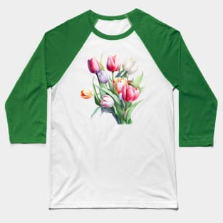 Tulips Baseball T-Shirt